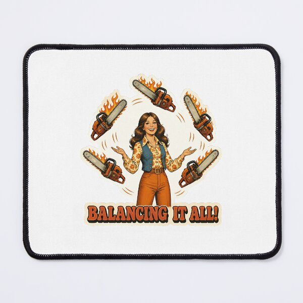 Item preview, Balancing Life Like A Chainsaw Juggling Girl designed and sold by RareVisuals.