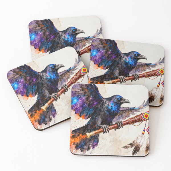 Item preview, Omahkai’stoo, Thunder Pipe Raven designed and sold by DBVisuals.