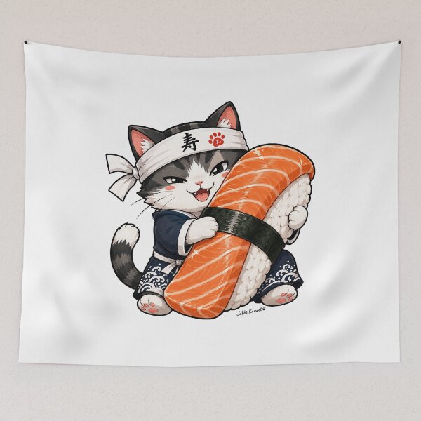 Item preview, Sushi Cat Chef designed and sold by JabbiKamost.