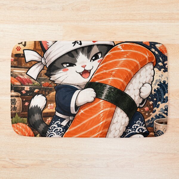 Item preview, Sushi Cat Chef designed and sold by JabbiKamost.