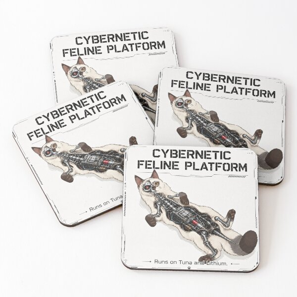 Item preview, Cybernetic Feline Platform – Runs on Tuna and Lithium designed and sold by arttiisens.