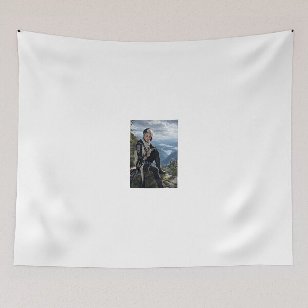 Item preview, Person in black and white attire overlooking vista designed and sold by CathryneDelamort.