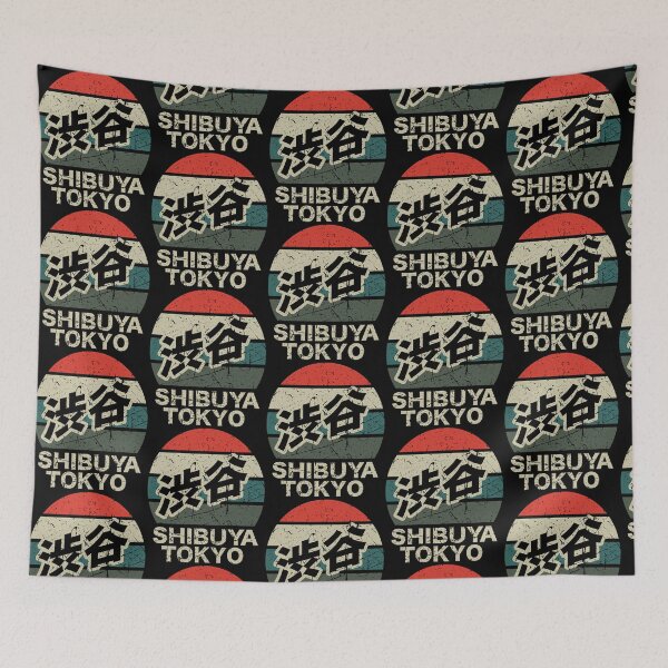 Item preview, Shibuya Tokyo Japan Kanji Character Distressed Retro Sunset designed and sold by almeineed.