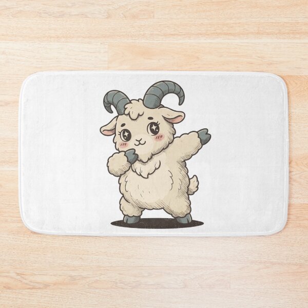 Item preview, Kawaii Dabbing Mountain Goat Cute Anime Goat Sticker designed and sold by VectorForge.