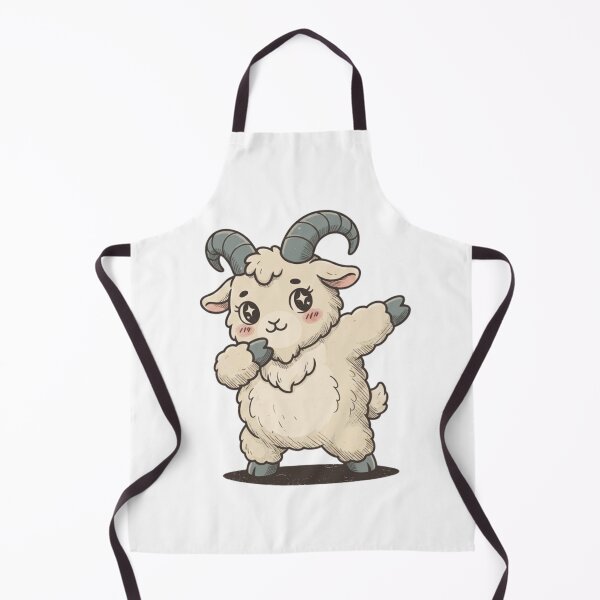 Item preview, Kawaii Dabbing Mountain Goat Cute Anime Goat Sticker designed and sold by VectorForge.