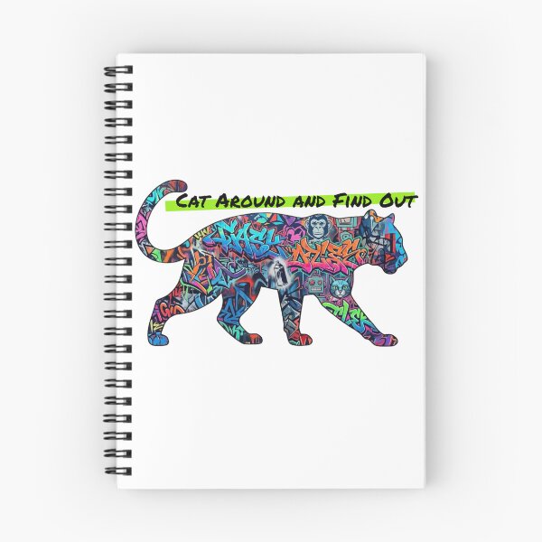 Item preview, Cat Around and Find Out – Street Art Cat designed and sold by RunningWhiskers.