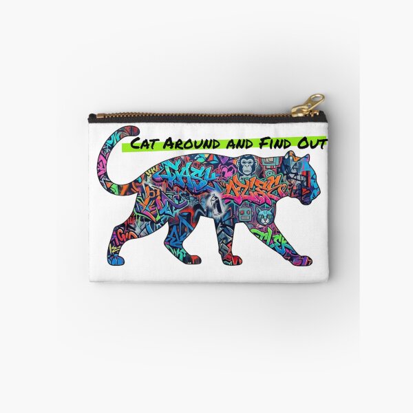 Item preview, Cat Around and Find Out – Street Art Cat designed and sold by RunningWhiskers.