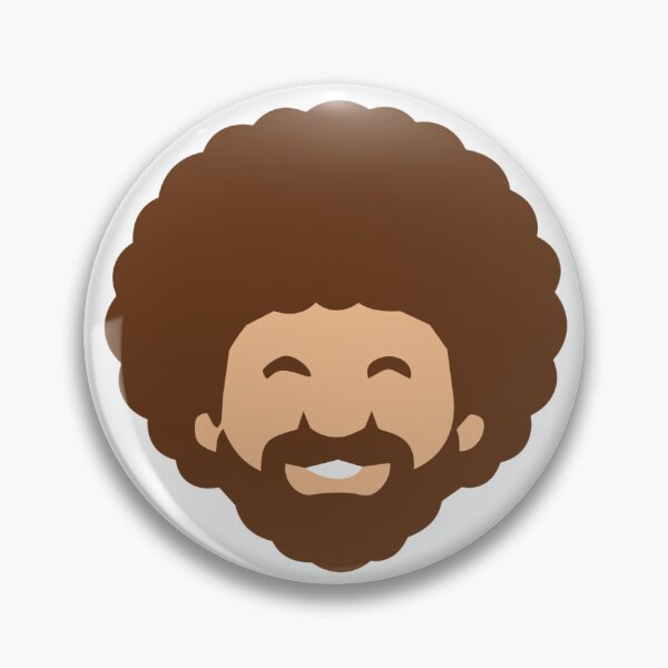 Item preview, Bob Ross Smiling Geometric Pattern designed and sold by pixiedustpaint.