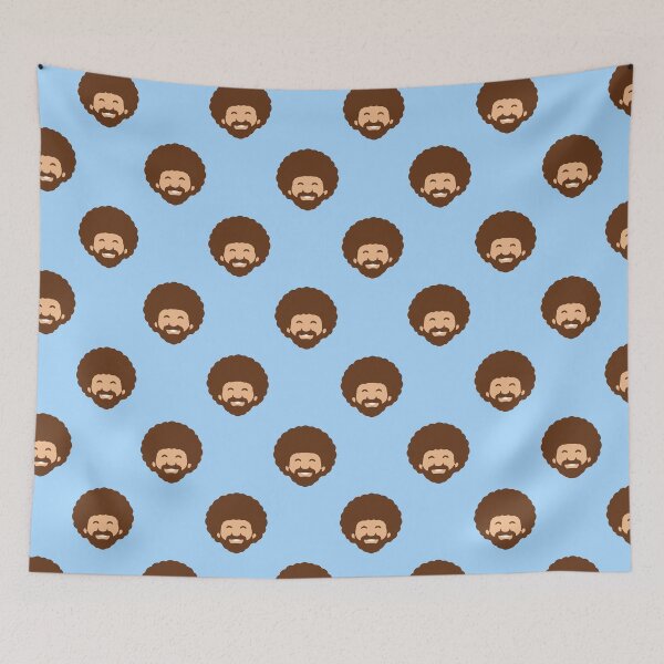 Item preview, Bob Ross Smiling Geometric Pattern designed and sold by pixiedustpaint.