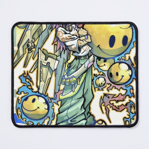 Item preview, Cyberpunk Mecha Angel with Acid Smileys designed and sold by RonanKestrel.