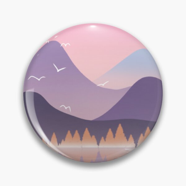 Item preview, Serene Pastel Mountain Lake designed and sold by CosmicHollow.