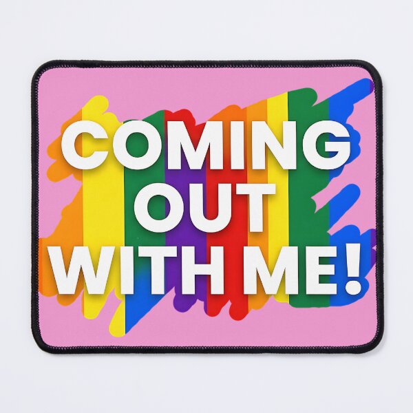 Item preview, Coming Out With Me! Pride Rainbow Graphic designed and sold by ToxicInkArt.