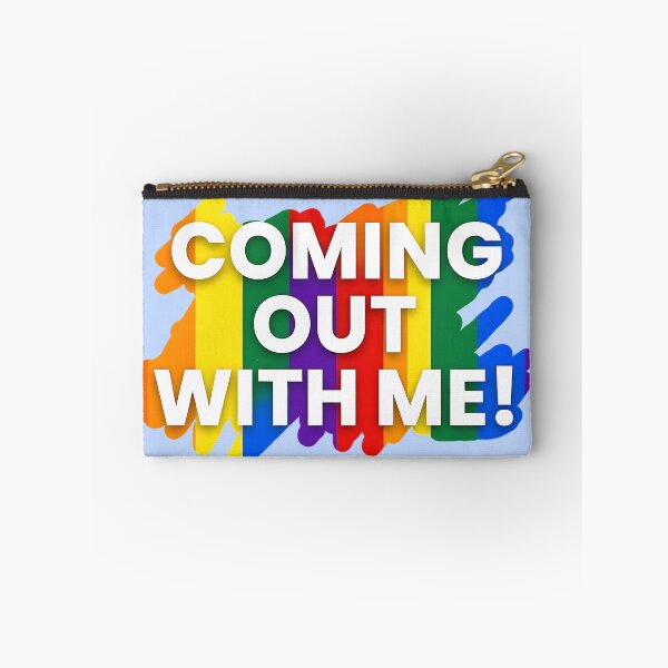 Item preview, Coming Out With Me! Pride Rainbow Graphic designed and sold by ToxicInkArt.