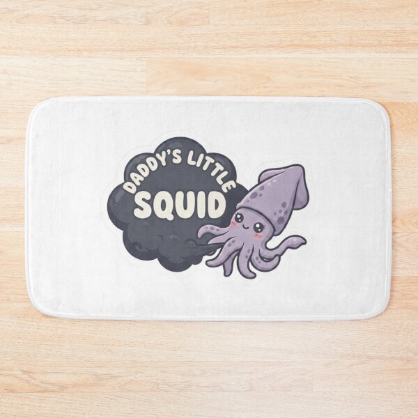 Item preview, Daddy's Little Squid Kawaii Ink Cloud Funny Sticker designed and sold by VectorForge.