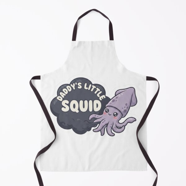 Item preview, Daddy's Little Squid Kawaii Ink Cloud Funny Sticker designed and sold by VectorForge.