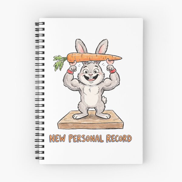 Item preview, New Personal Record Funny Buff Rabbit Gym Meme designed and sold by TaiwanMemory.