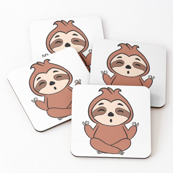 Item preview, Cute Sloth art - Meditation design designed and sold by BobaTeeStore.