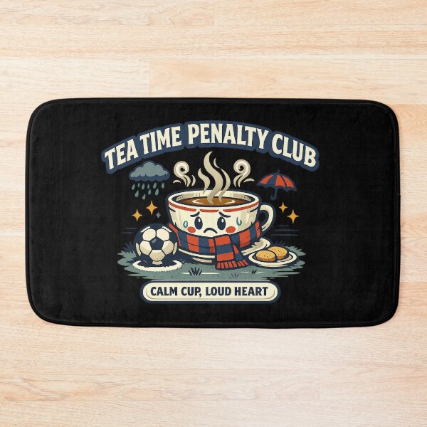 Item preview, Tea Time Penalty Club Funny English Football Fan Design designed and sold by Concrete Coffee Studio.