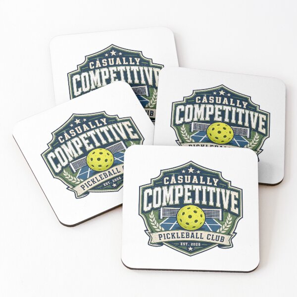 Item preview, Casually Competitive Vintage Pickleball Club Badge Design designed and sold by Soft Panic Studio.