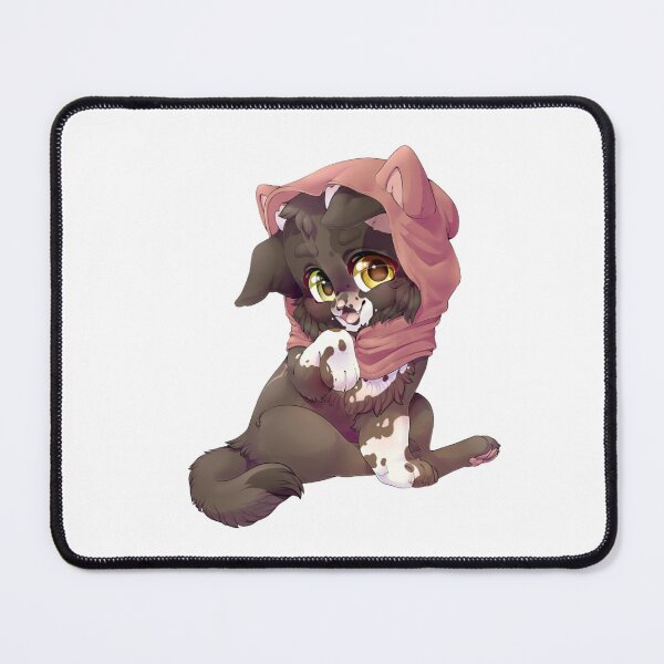 Item preview, A cute chibi puppy wearing a pink hood, smiling playfully designed and sold by VioIneka.