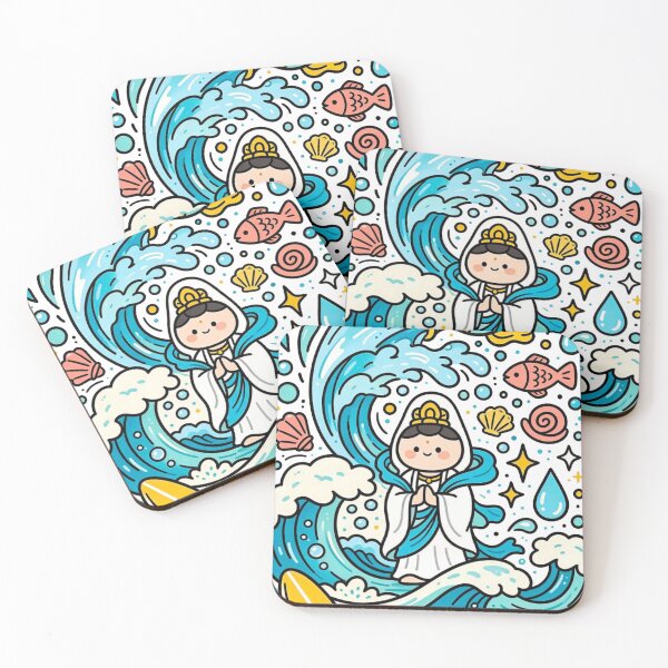 Item preview, Kawaii Guanyin Ocean designed and sold by Mystic & Celestial Art.