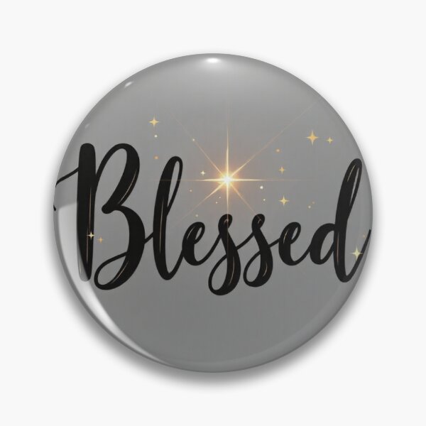 Item preview, Blessed – Elegant Christian Typography with Golden Sparkle Design designed and sold by Alpha-Hood.