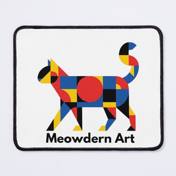 Item preview, Meowdern Art – Bauhaus Cat designed and sold by RunningWhiskers.