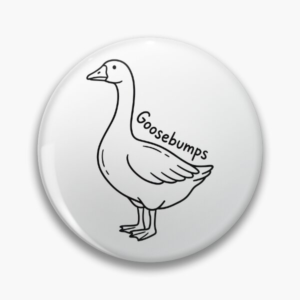 Item preview, Cute Goosebumps Funny Goose Pun Line Art designed and sold by seven things shop.