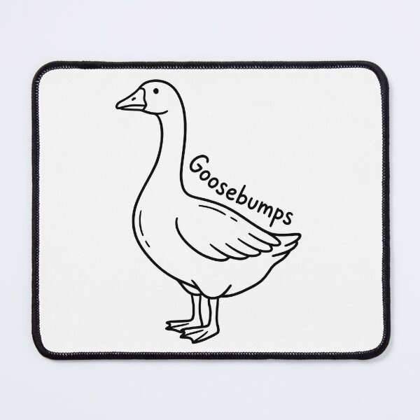 Item preview, Cute Goosebumps Funny Goose Pun Line Art designed and sold by seven things shop.
