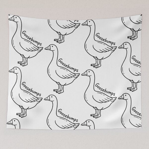 Item preview, Cute Goosebumps Funny Goose Pun Line Art designed and sold by seven things shop.