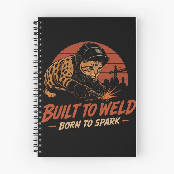 Item preview, Bengal Welding Cat Retro Poster designed and sold by RusticMeadow.