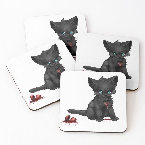 Item preview, A cute chibi black cat with teal eyes and dark charm. designed and sold by VioIneka.