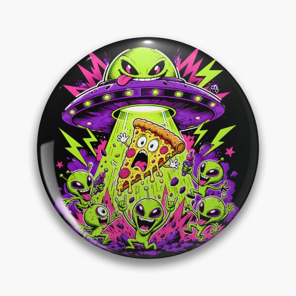 Item preview, Alien Pizza Party Abduction designed and sold by HoshisWorld2018.