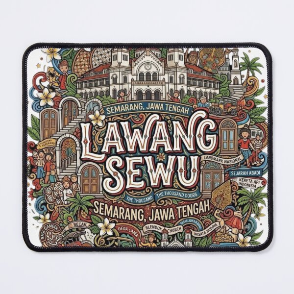 Item preview, Lawang Sewu Semarang Historic Landmark Doodle designed and sold by arisukma11.