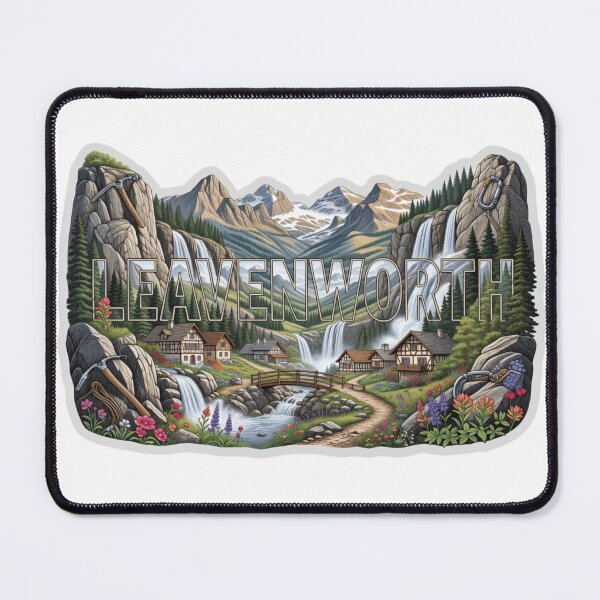 Item preview, Leavenworth Alpine Hiking Travel Sticker designed and sold by Imaginarium of Chaos falcon88 .