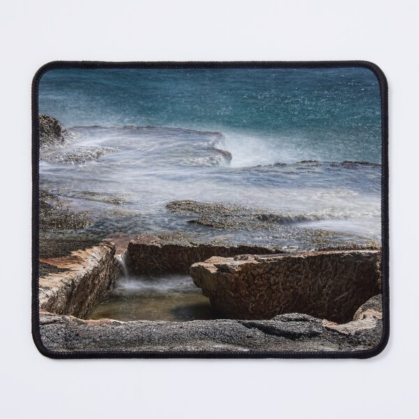 Item preview, Seascape in Malta – Tranquil Coastal Waters and Rocky Shoreline designed and sold by noport.