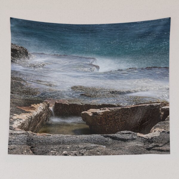 Aperçu de l'œuvre Paysages marins à Malte – Eaux côtières tranquilles et rivage rocheux créée et vendue par noport.