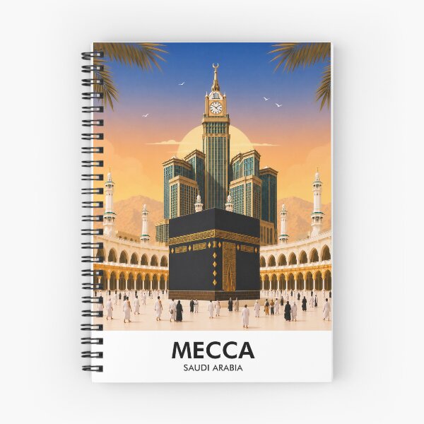 Item preview, Mecca Retro Travel Print designed and sold by HomeLivingCo.