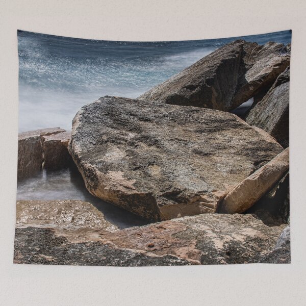 Aperçu de l'œuvre Paysages marins à Malte – Eaux côtières tranquilles et rivage rocheux créée et vendue par noport.