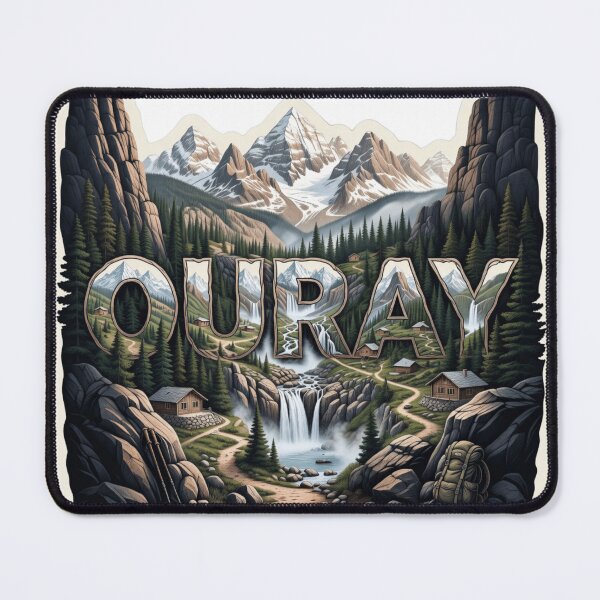 Item preview, Ouray Mountain Adventure Hiking Travel Sticker designed and sold by Imaginarium of Chaos falcon88 .