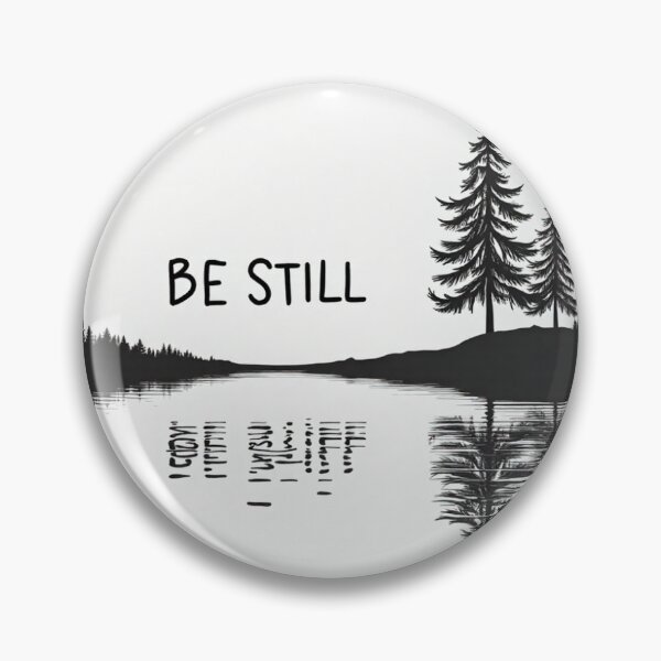 Item preview, Be Still – Minimalist Christian Nature Typography | Faith-Inspired Scripture Design designed and sold by Alpha-Hood.