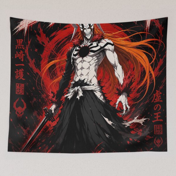 Item preview, Masked Hollow King – Crimson Dark Samurai Anime Art designed and sold by MugenAnime.