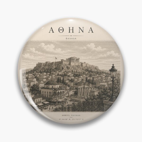 Item preview, Athens | Vintage Travel City Design designed and sold by Fm204.