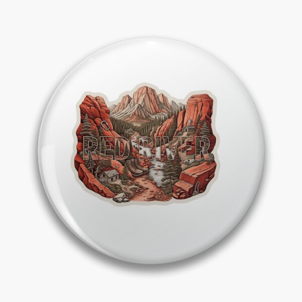 Item preview, Red River Scenic Hiking Travel Sticker designed and sold by Imaginarium of Chaos falcon88 .