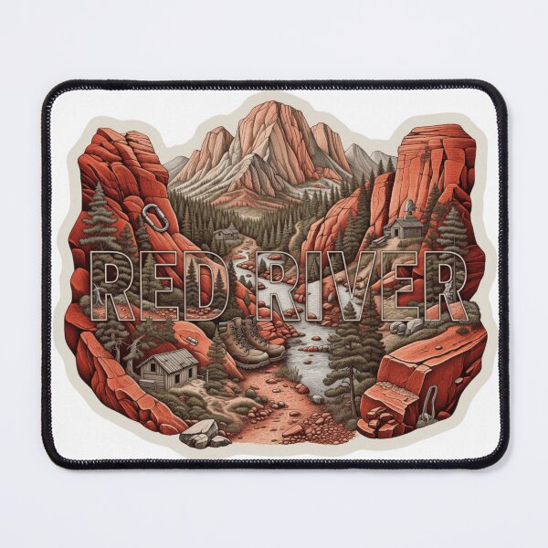 Item preview, Red River Scenic Hiking Travel Sticker designed and sold by Imaginarium of Chaos falcon88 .