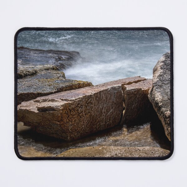 Item preview, Seascape in Malta – Tranquil Coastal Waters and Rocky Shoreline designed and sold by noport.