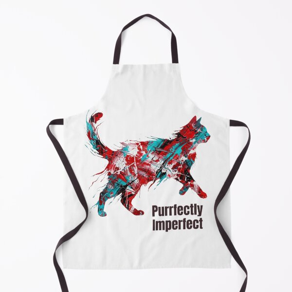 Item preview, Purrfectly Imperfect – Abstract Expressionist Cat designed and sold by RunningWhiskers.