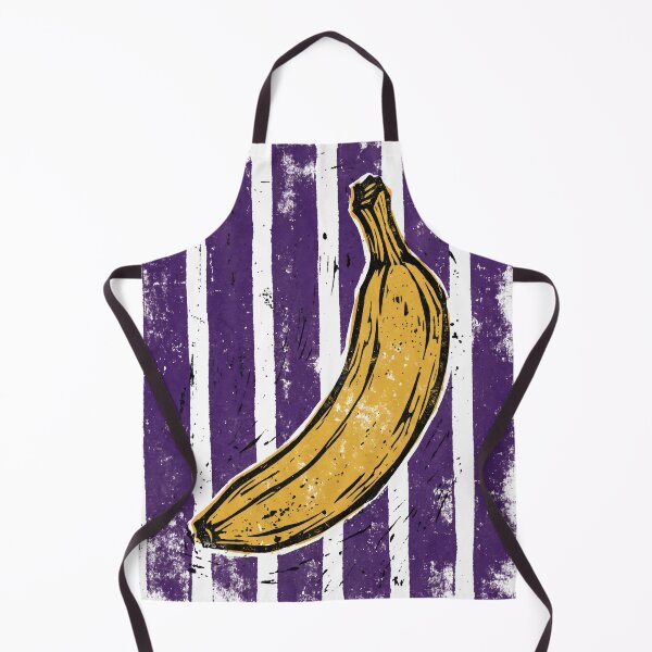 Item preview, Retro Linocut Banana Art - Pop Art Striped Background designed and sold by seven things shop.