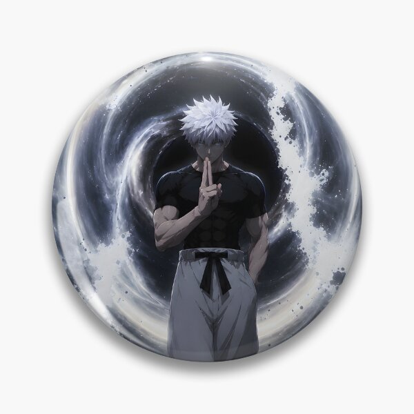 Item preview, White Haired Mystic Warrior in Cosmic Void – Dark Anime Energy Art designed and sold by MugenAnime.