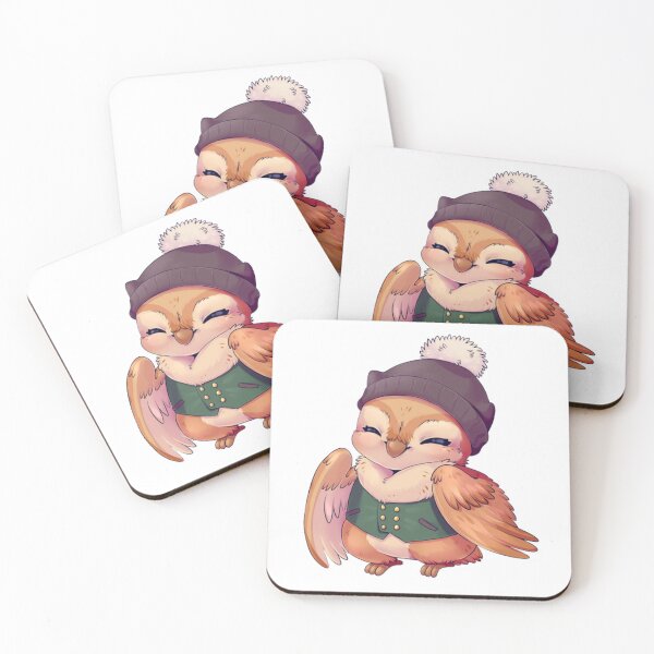 Item preview, A cute chibi owl wearing a cozy hat and vest. designed and sold by VioIneka.